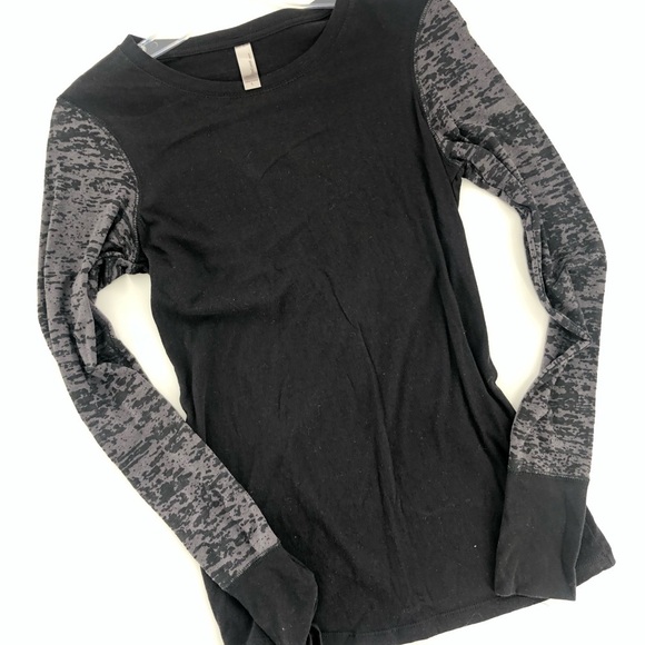Next Level Apparel Tops - Burnout Sleeve Top